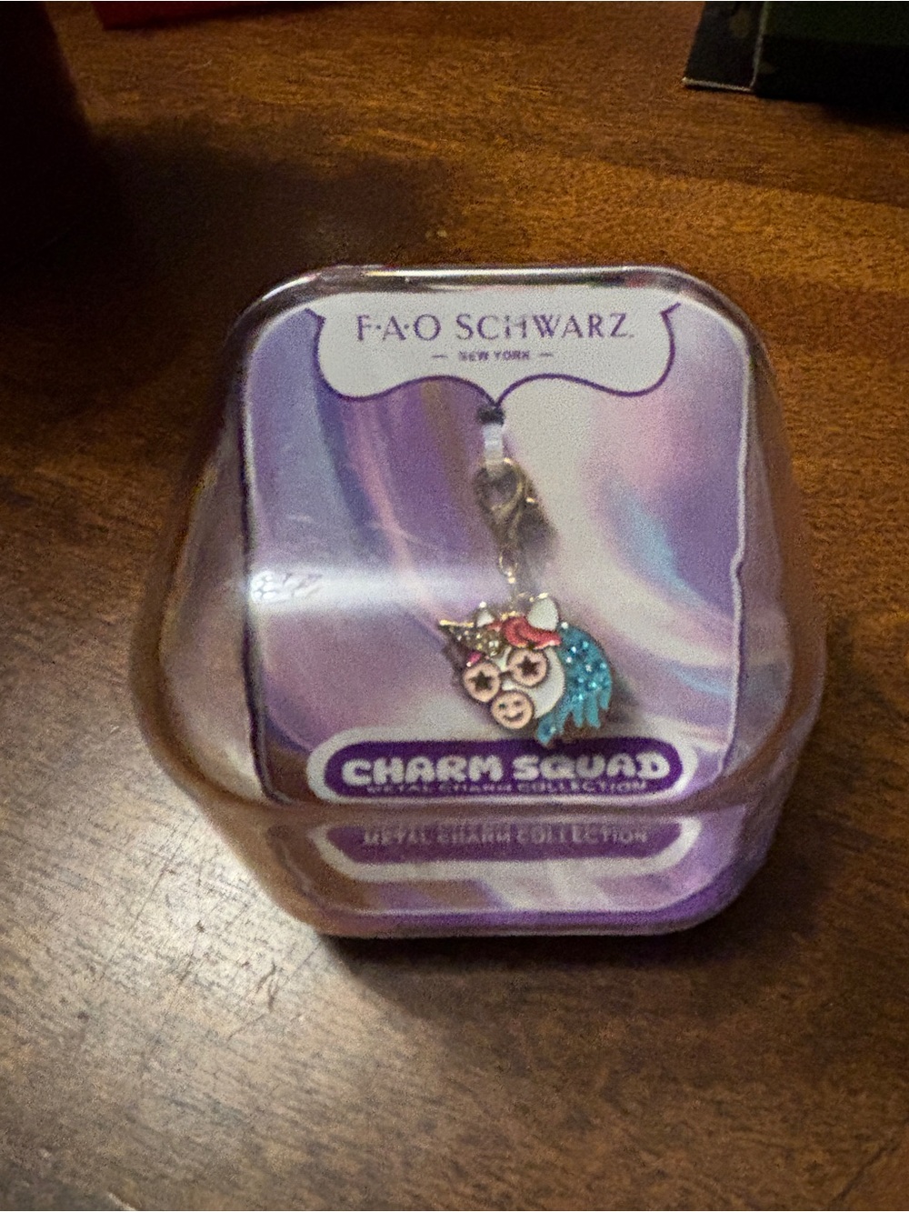 FAO Schwarz Charm Squad Unicorn Charm - Blue, Pink & Gold